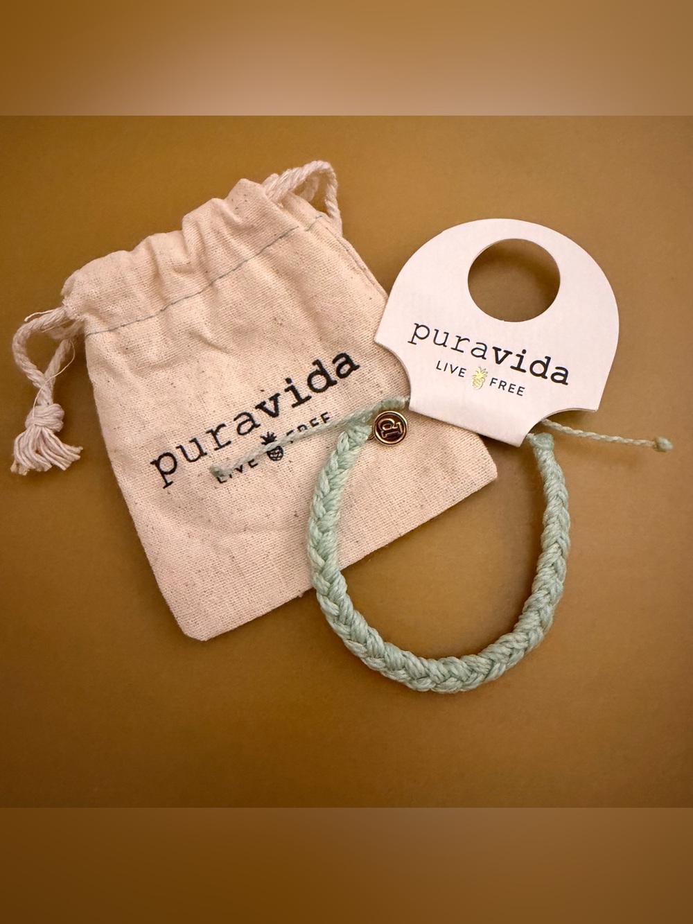 Puravida new with tags braided teal adjustable bracelet